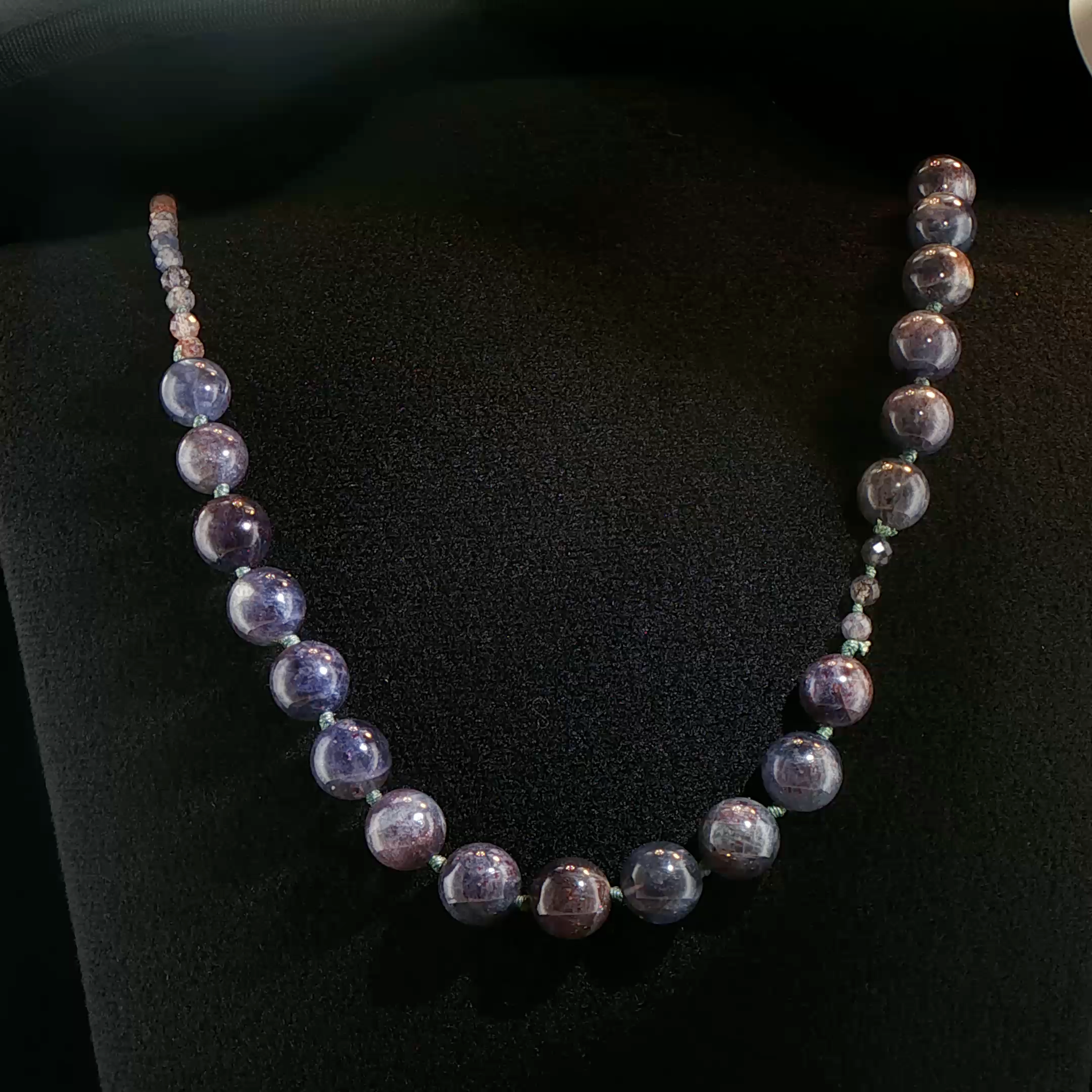 Iolite Sunstone Lariat