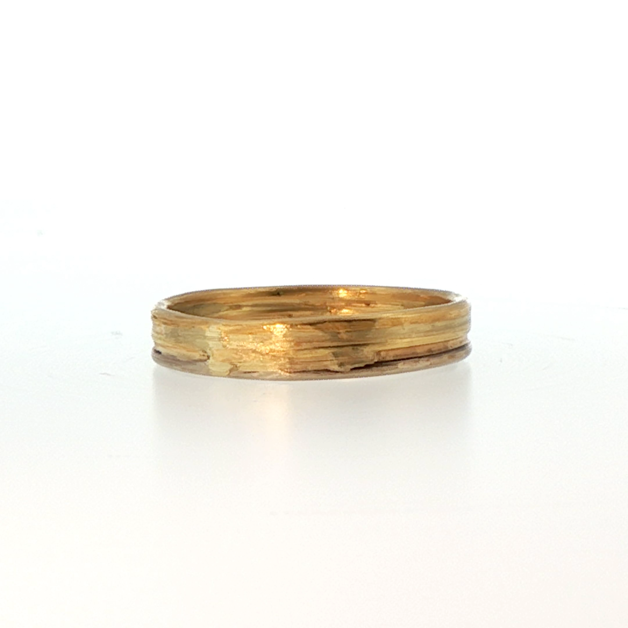 3MM Gold Skinny Seamed Band