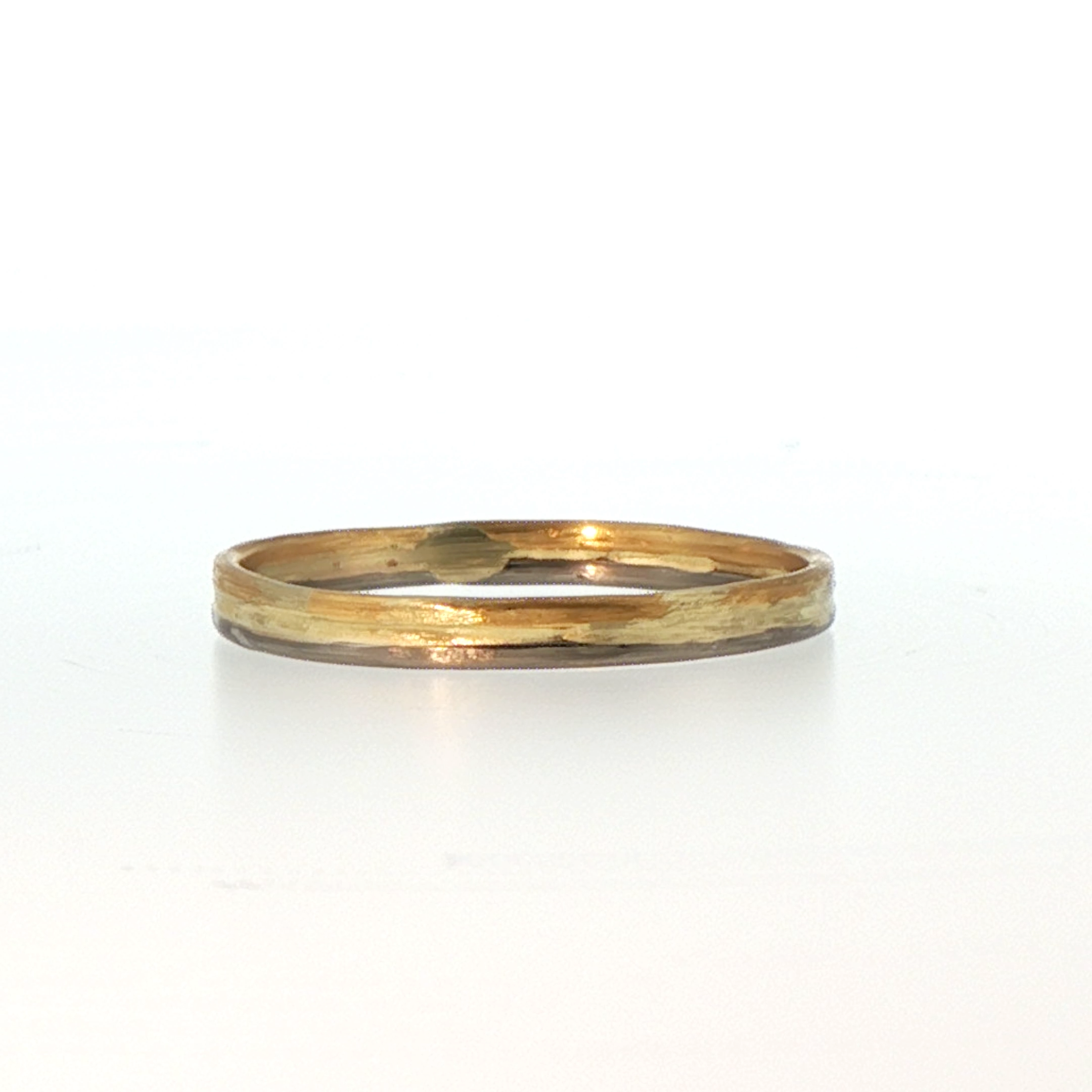 2MM Gold Skinny Seamed Band