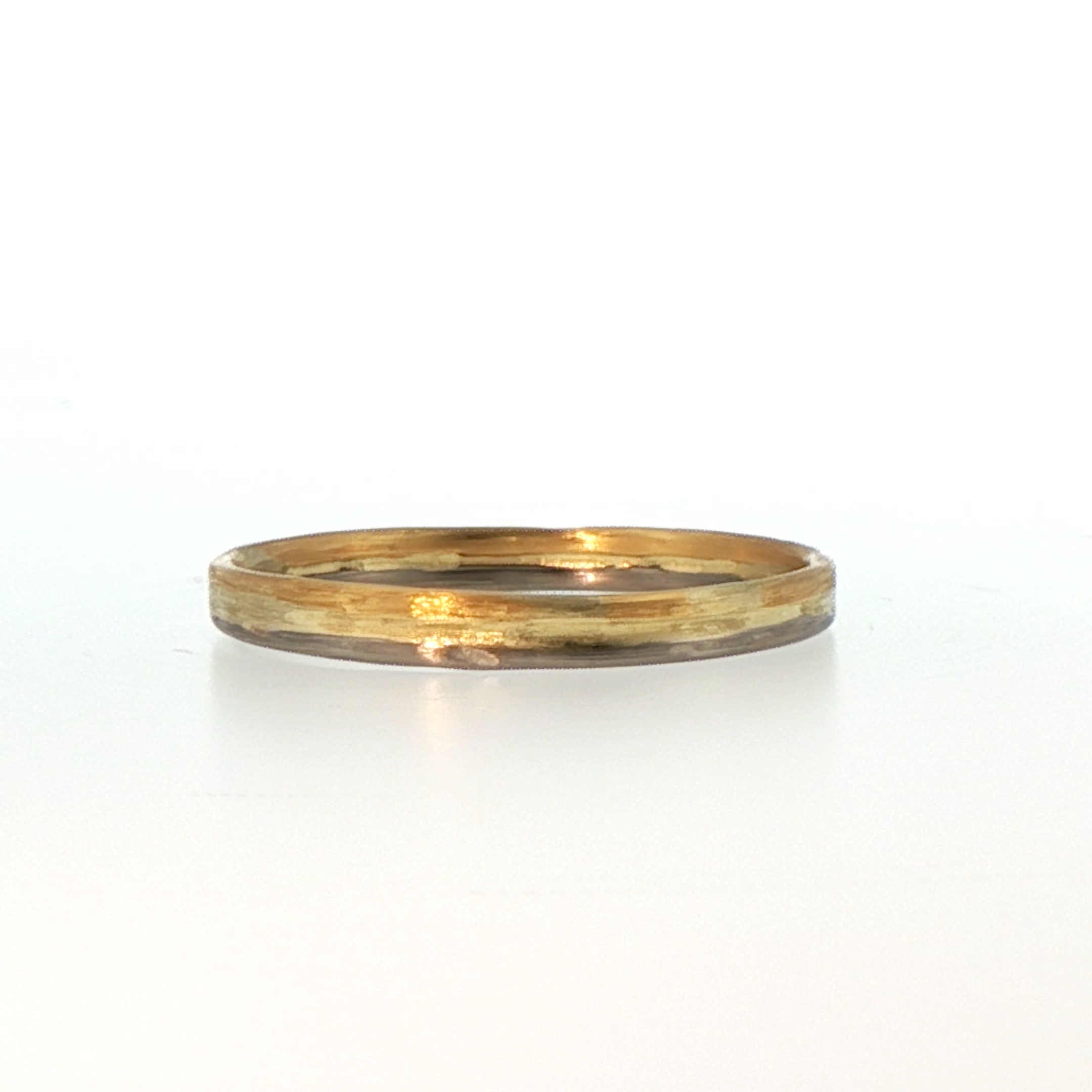 2MM Gold Skinny Seamed Band