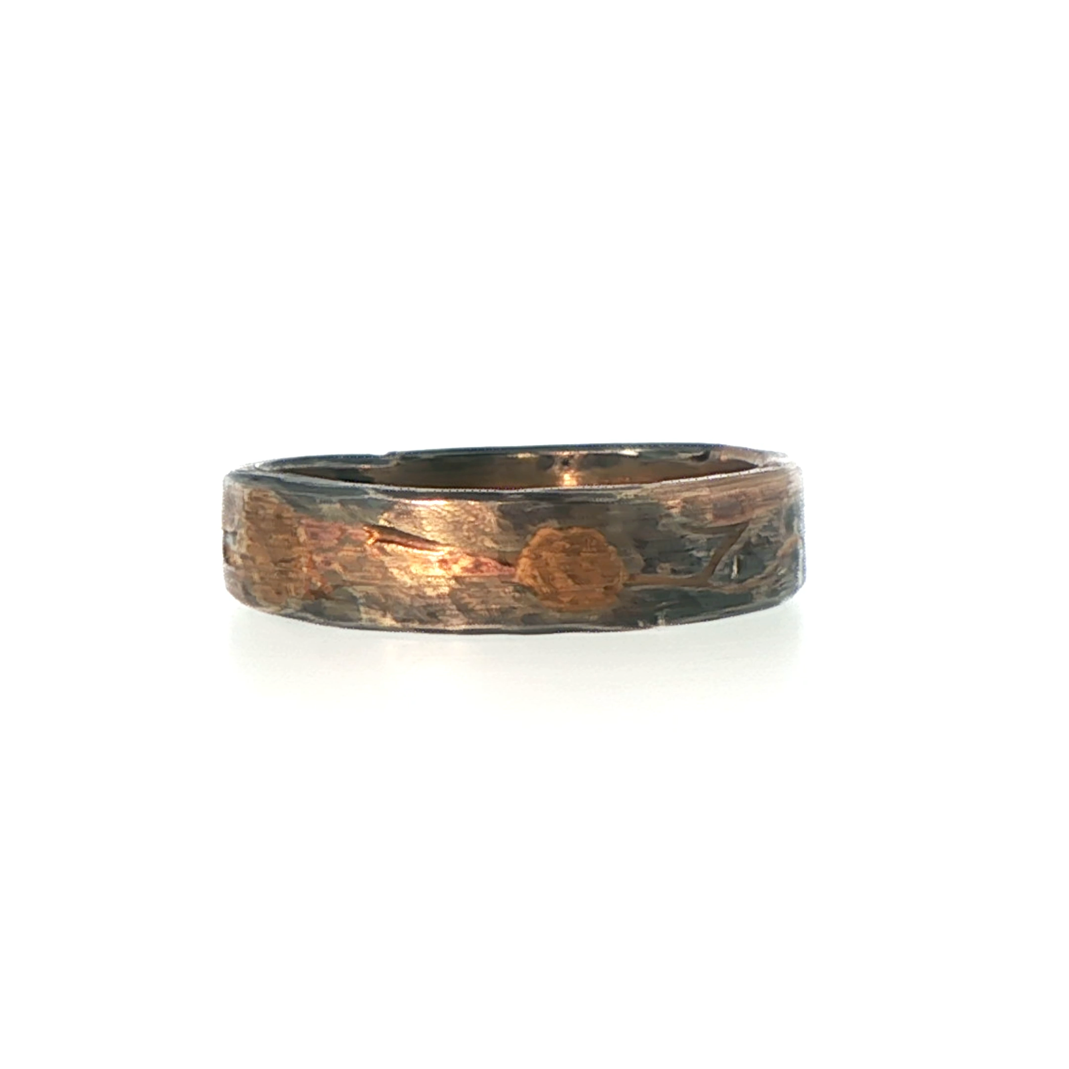 Gold and Silver Flat Ribbon Ring