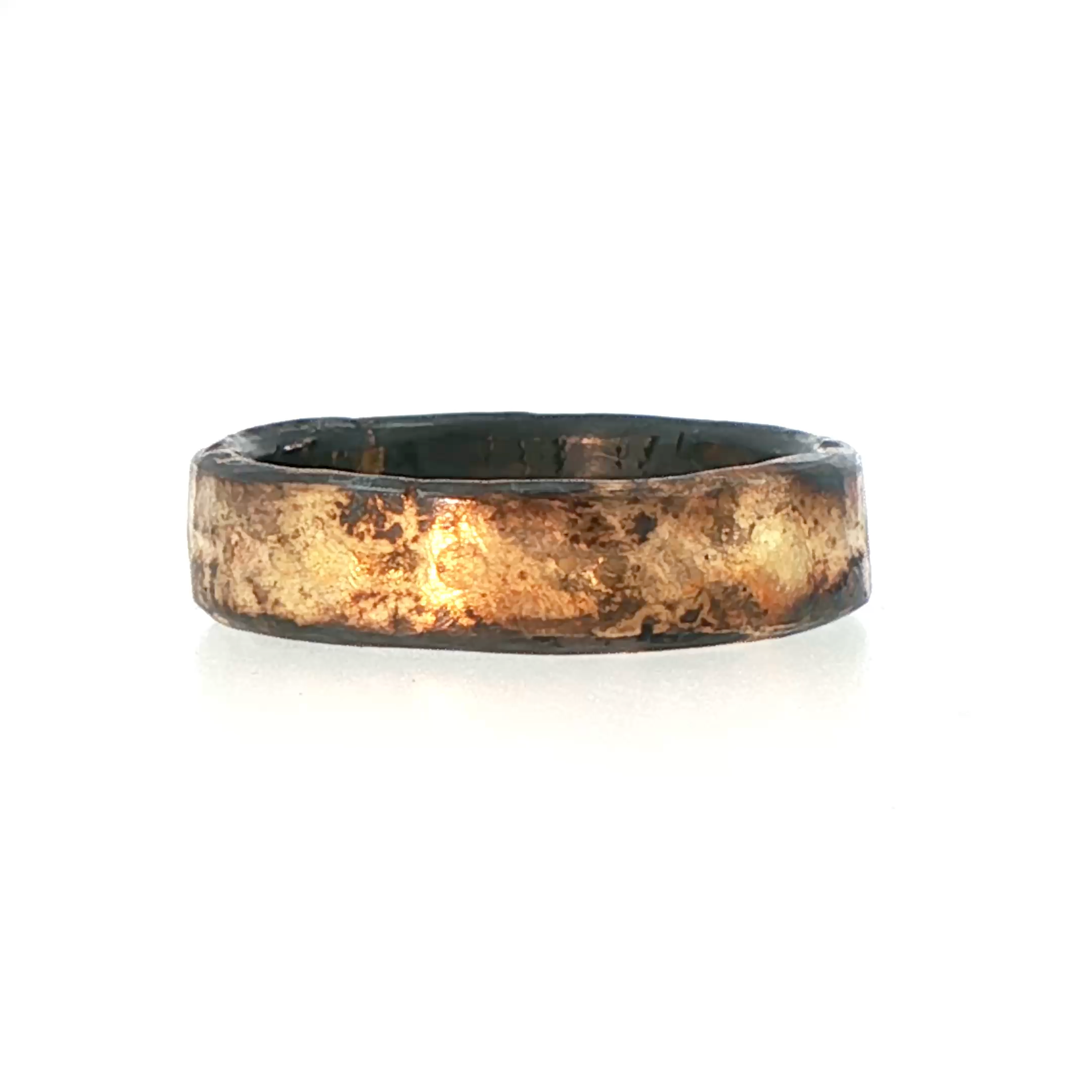 Gold and Silver Heavy Seamed Band