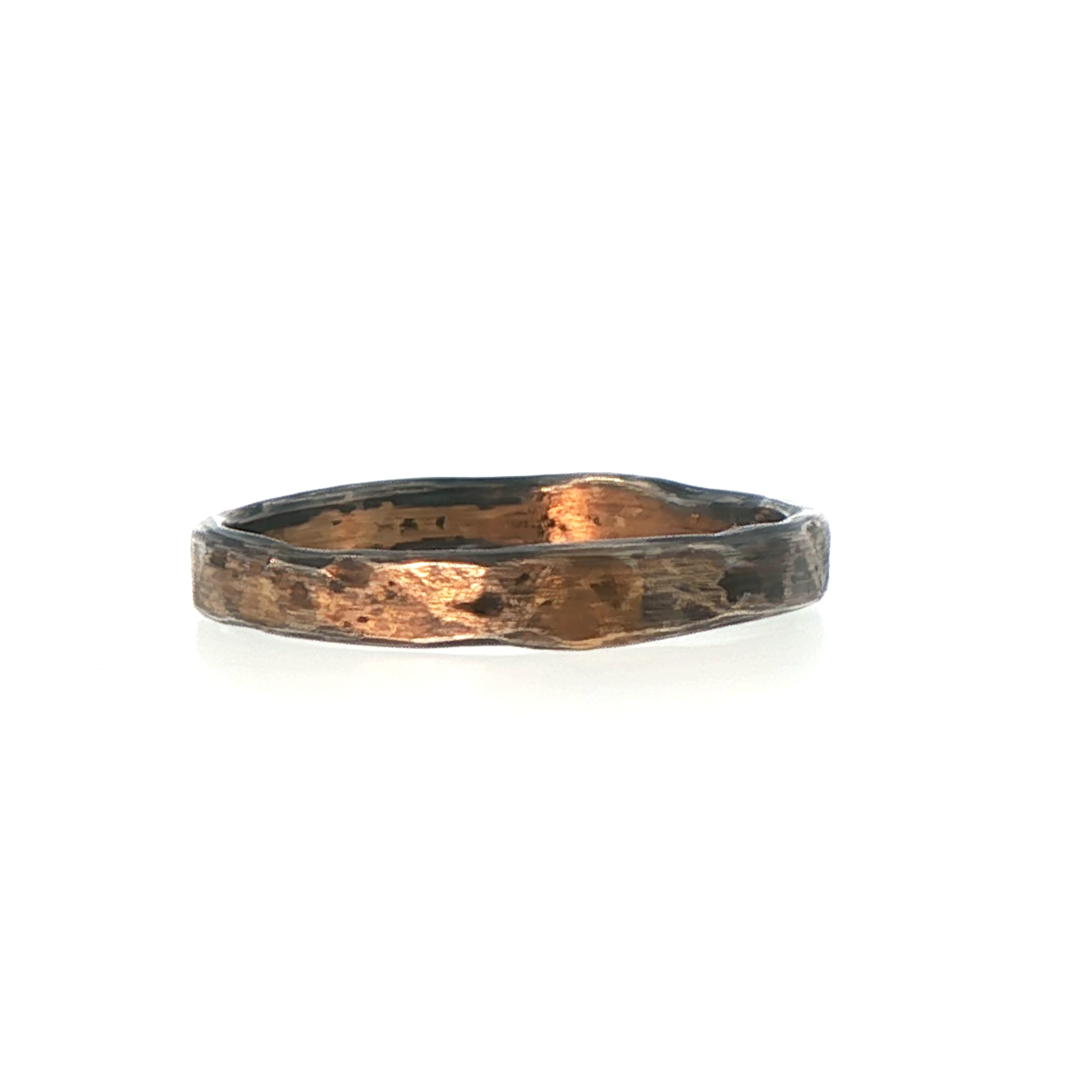 Gold and Silver Skinny Seamed Band