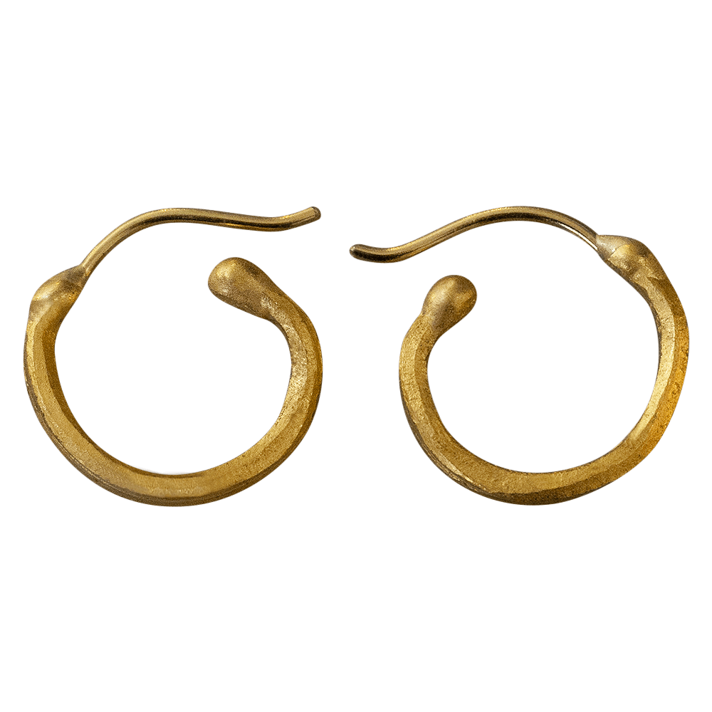 24k Gold Medium Hoops