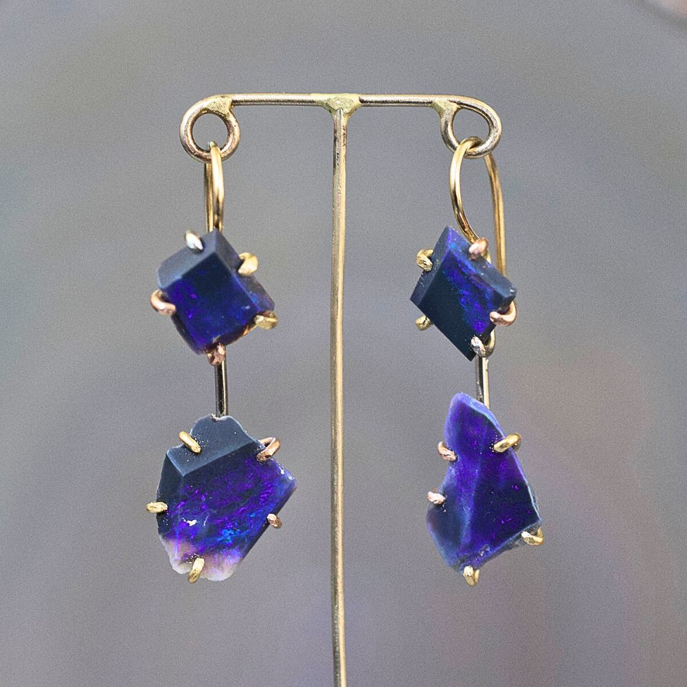 Australian Opal Day to Night Earring Set