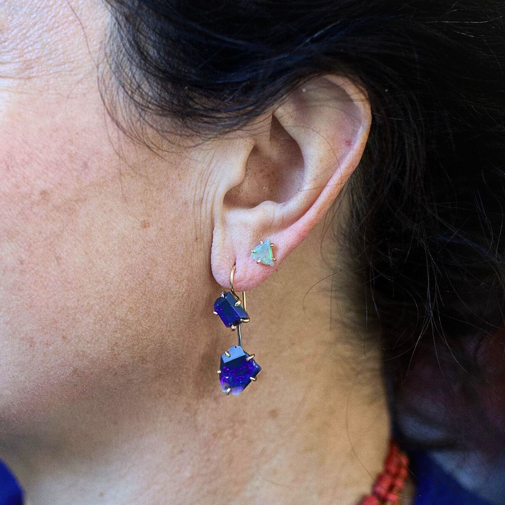 Australian Opal Day to Night Earring Set