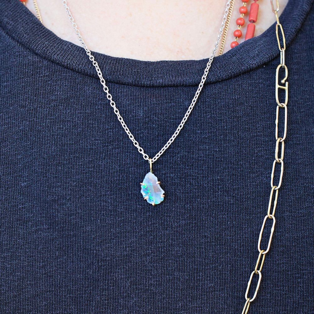 Australian Opal Small Stone Pendant