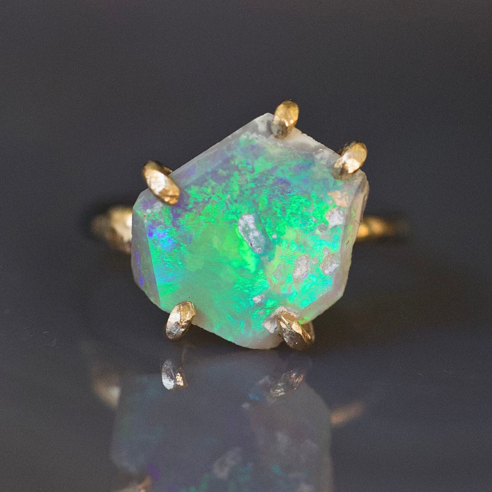 Australian Exceptional Opal Medium Stone Ring