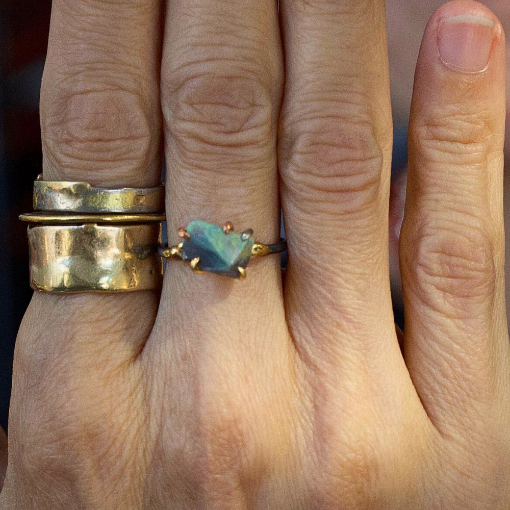 Australian Opal Medium Stone Ring