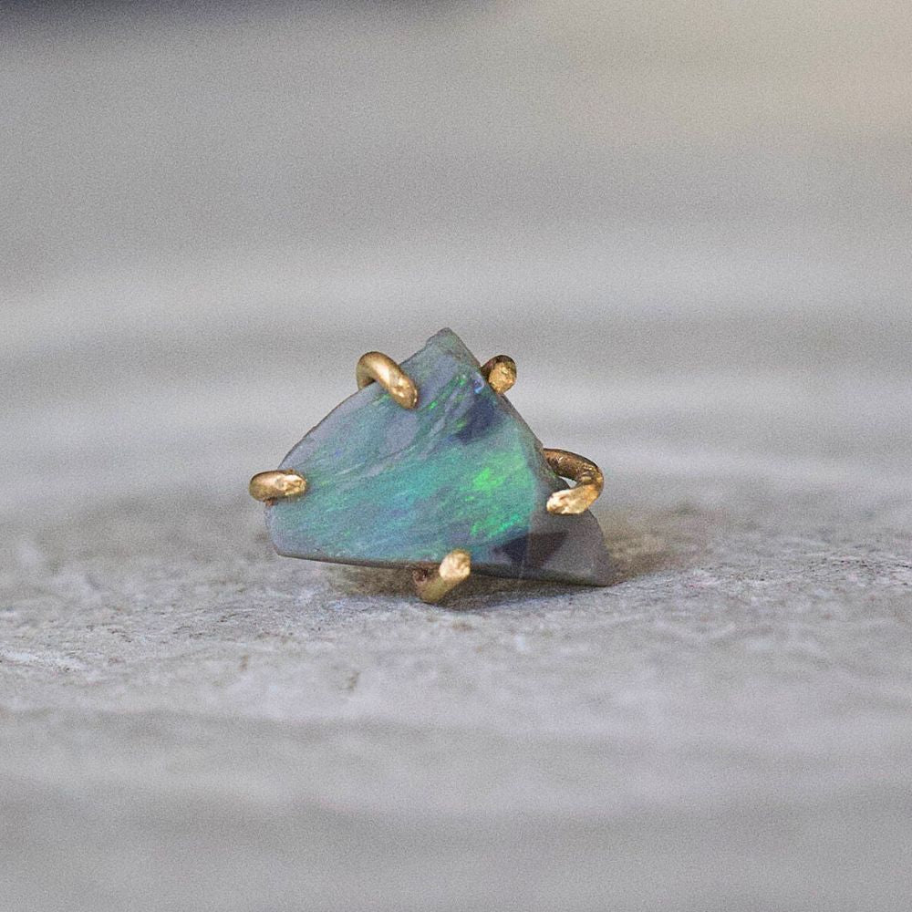 Australian Opal Small Stone Single Stud