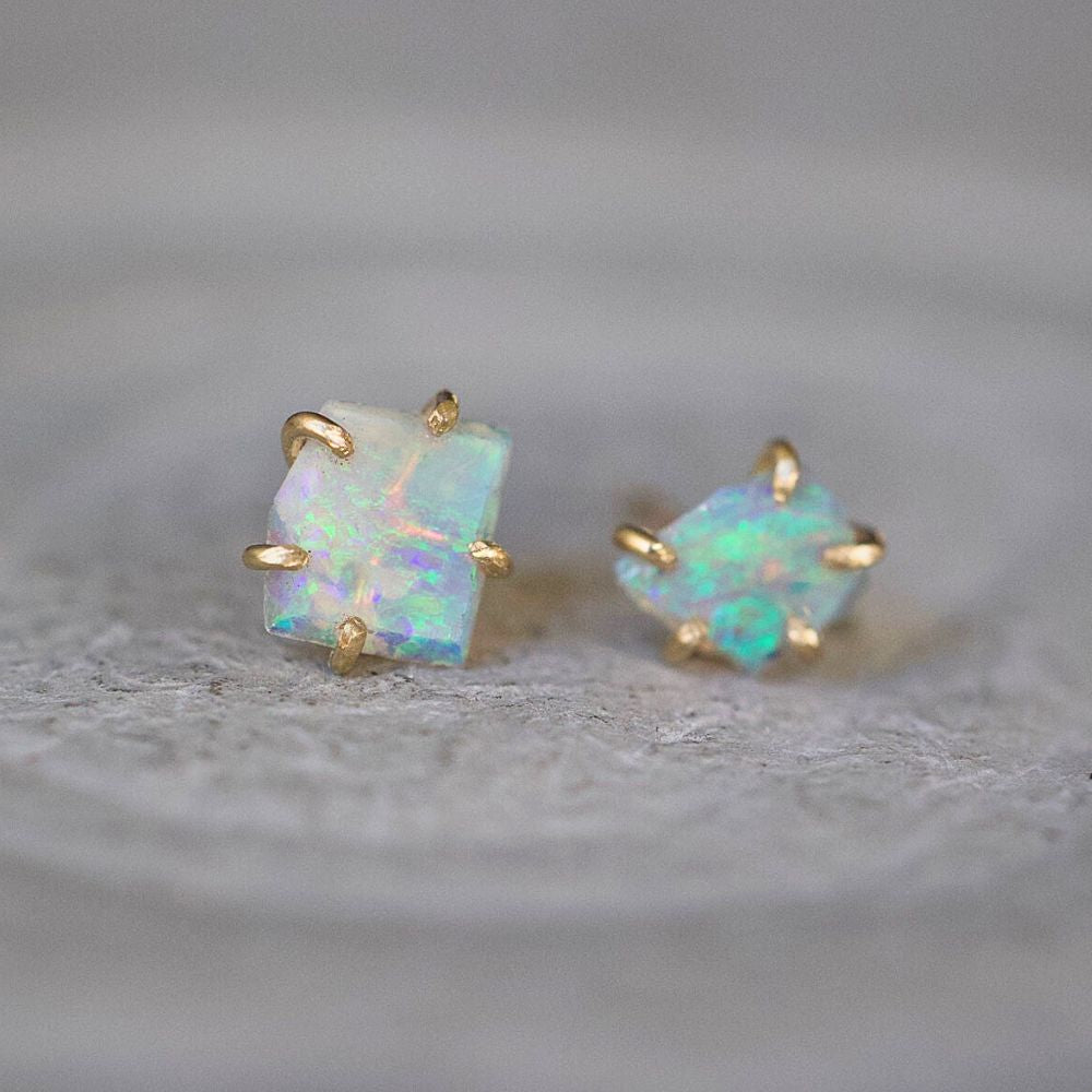 Australian Exceptional Opal Small Stone Studs