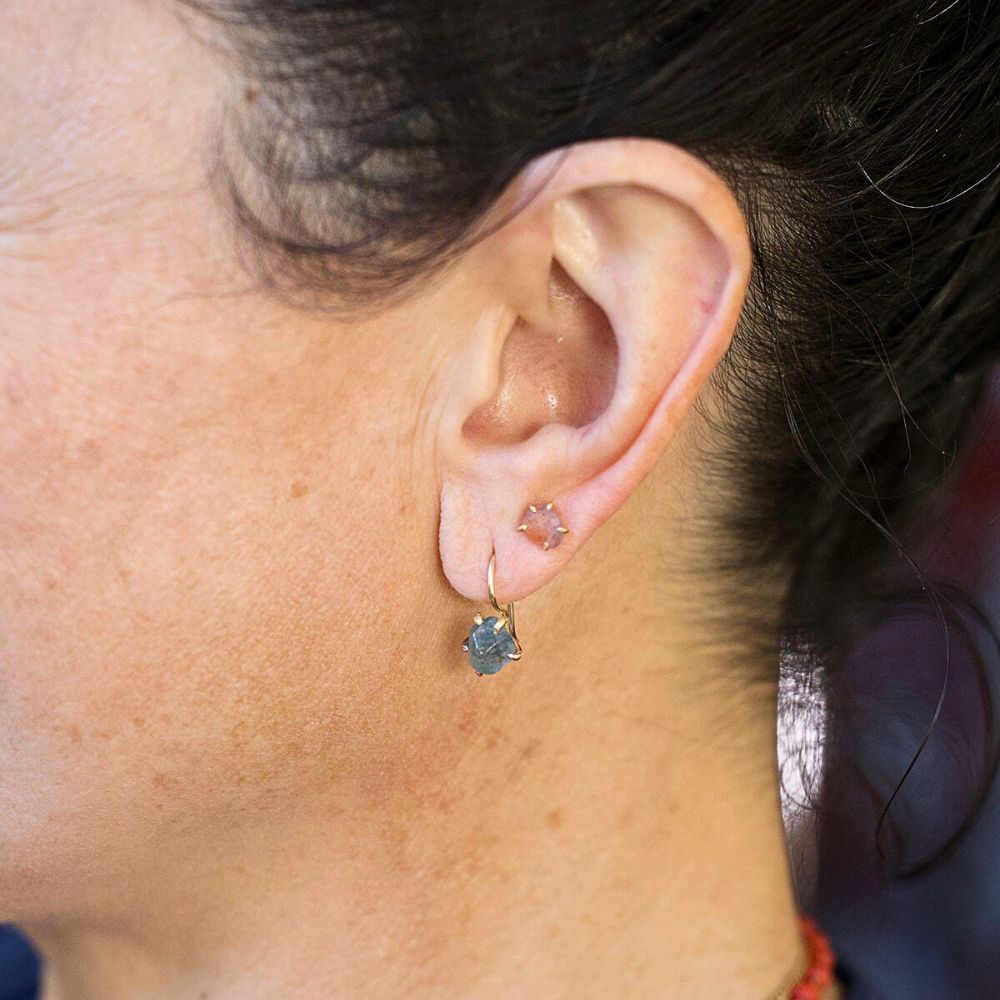 Montana Sapphire Hook Earrings