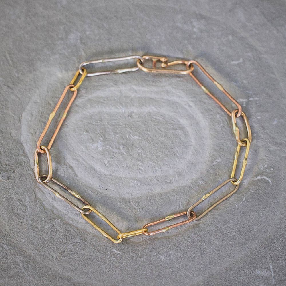 Heavy Gold Link Bracelet