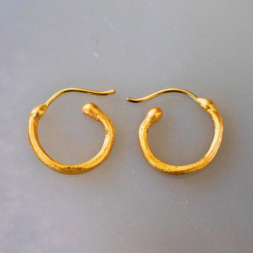 24k Gold Medium Hoops