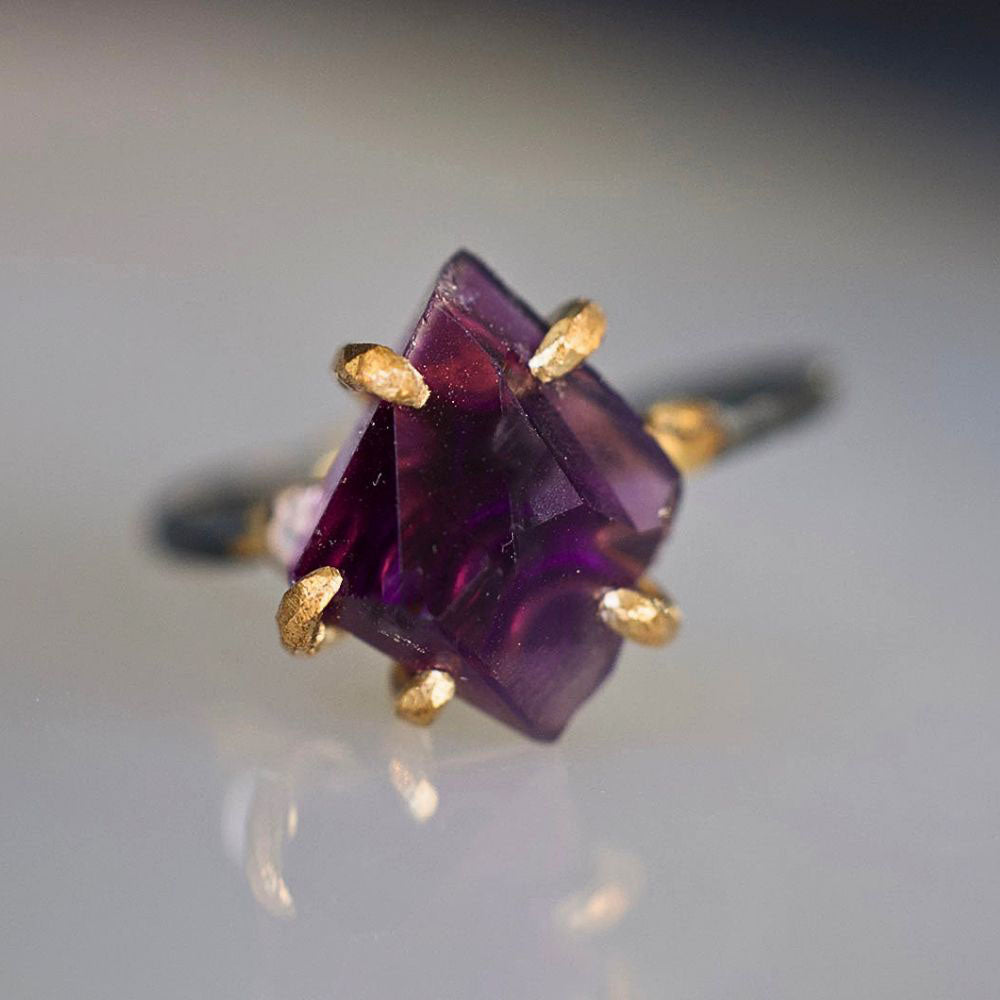 Amethyst Medium Stone Ring