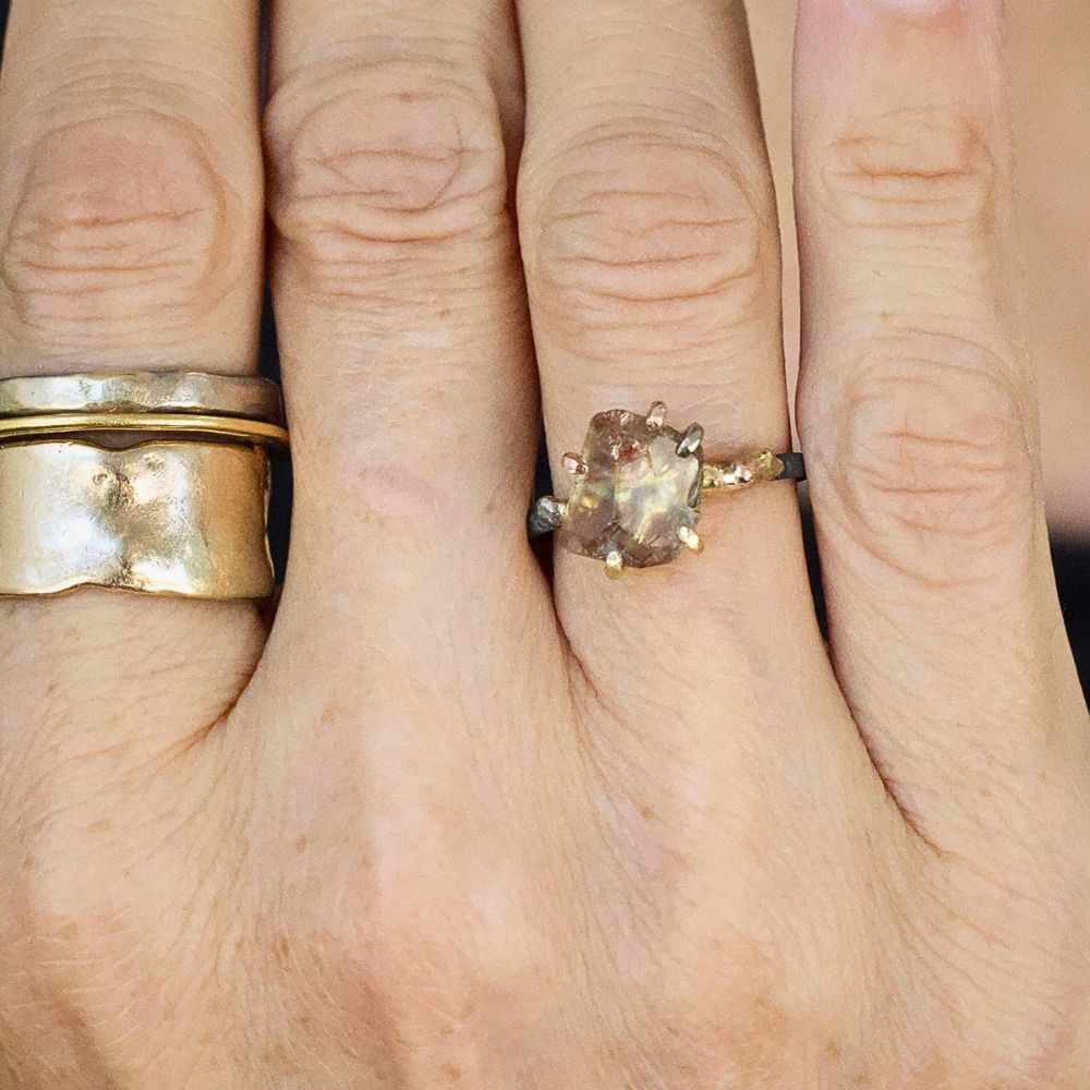Andalusite Small Stone Ring