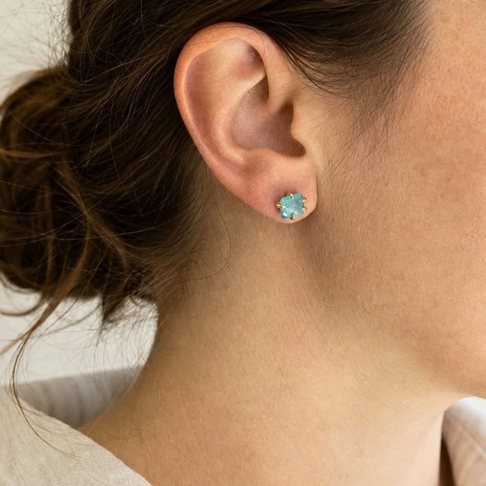 Apatite Small Stone Studs