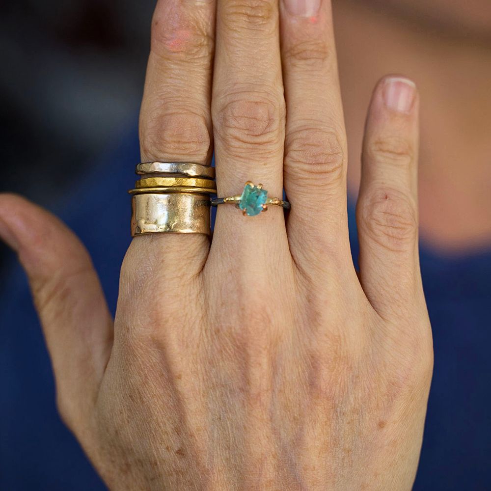 Apatite Small Stone Ring
