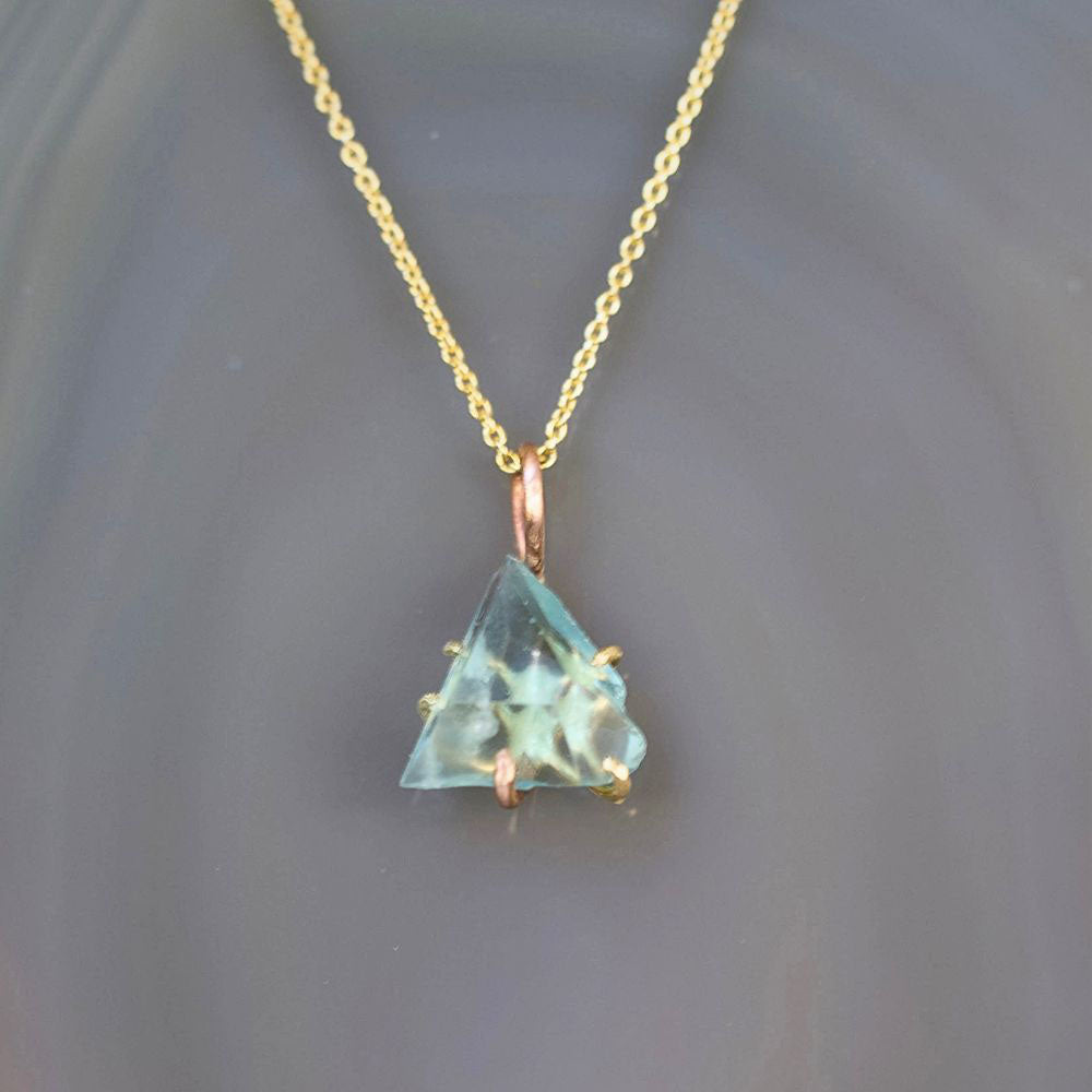Aquamarine Small Stone Pendant