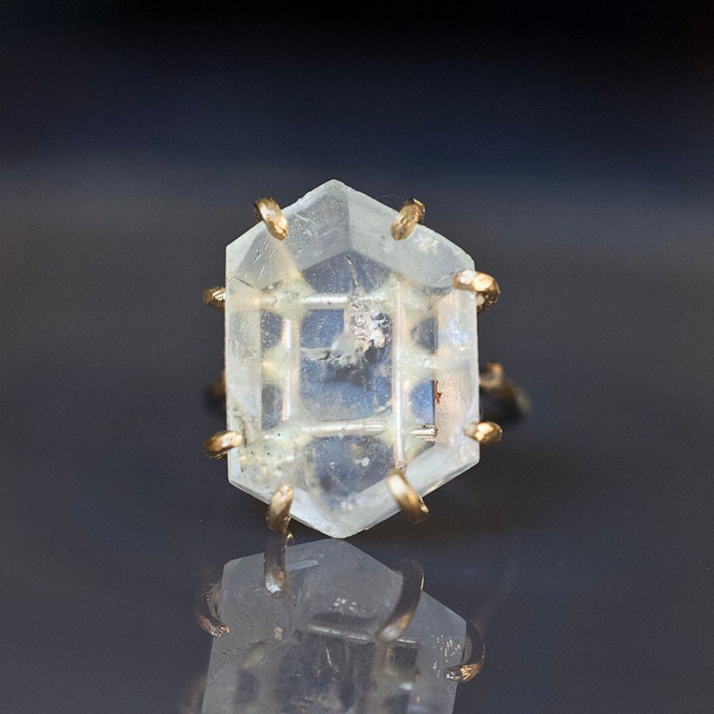 Aquamarine Large Stone Ring