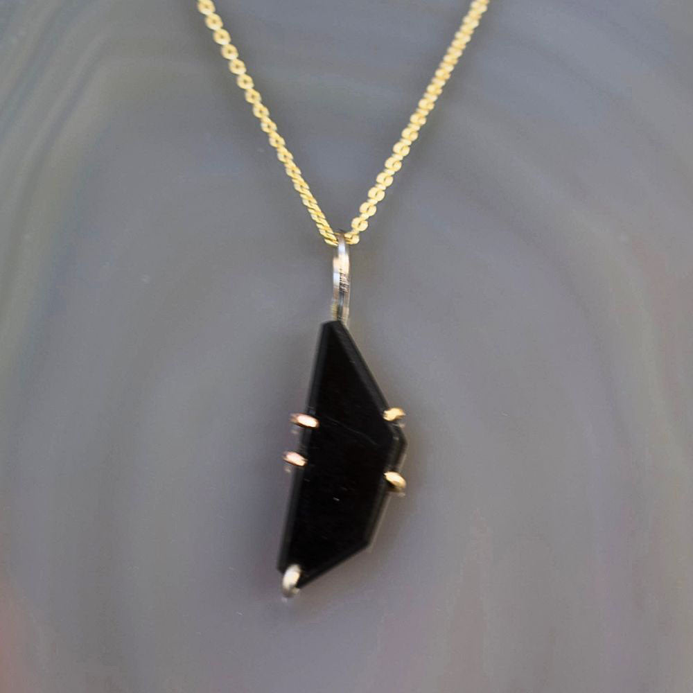 Wyoming Black Jade Medium Stone Pendant