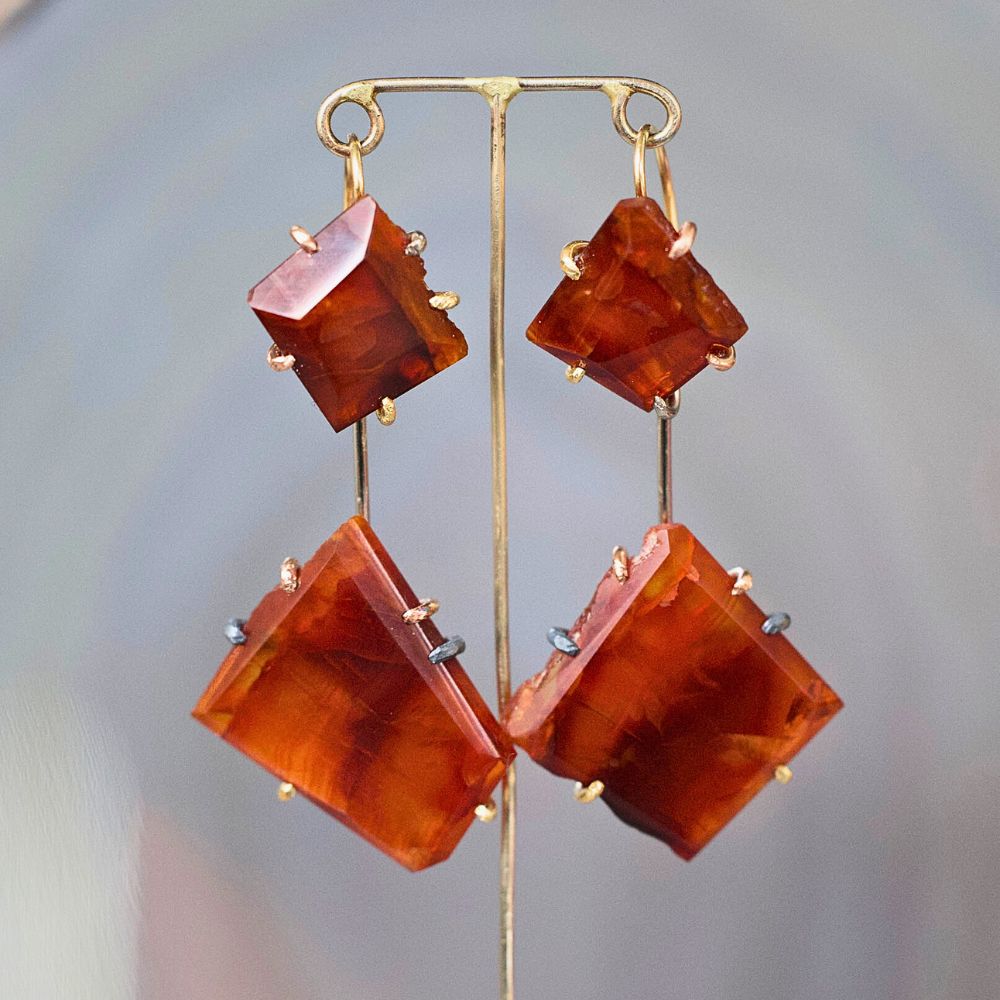 Carnelian Day to Night Earring Set