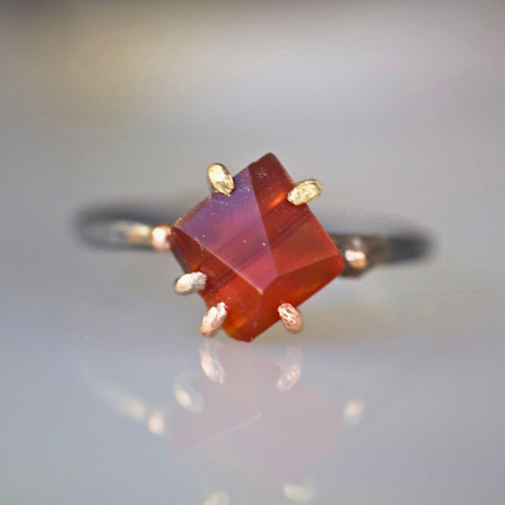 Carnelian Small Stone Ring