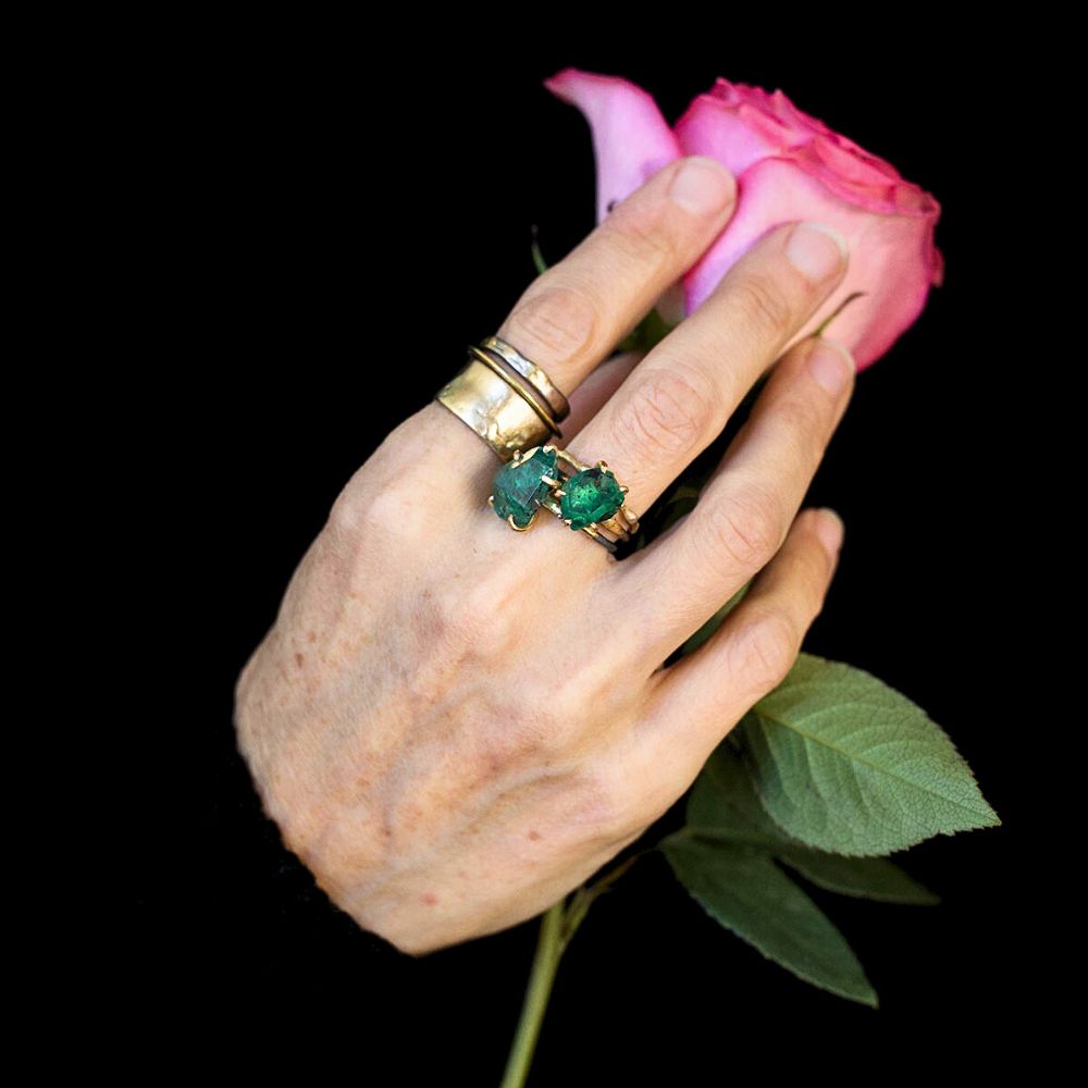 Zambian Emerald Medium Stone Ring