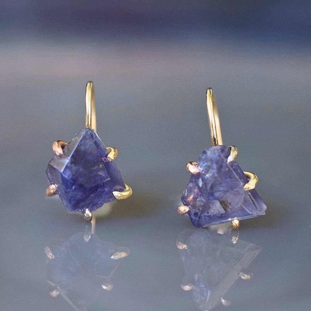 Iolite Hook Earrings