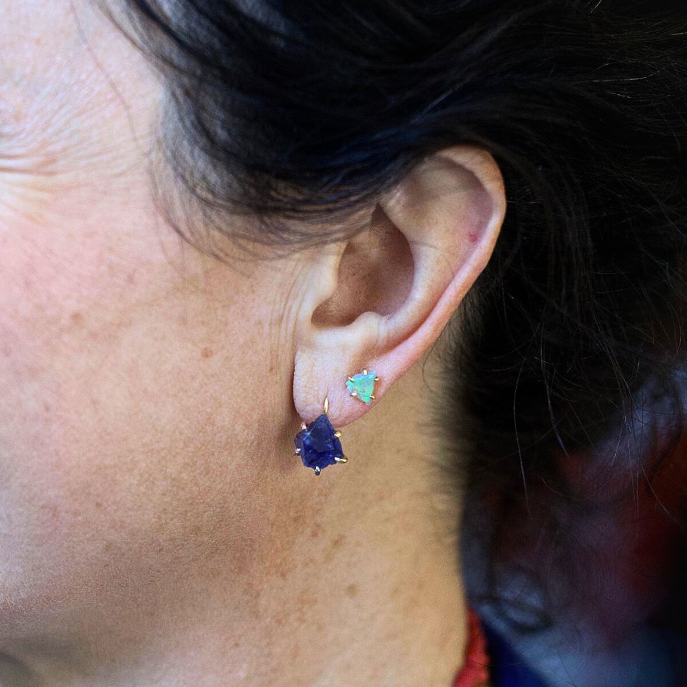 Iolite Hook Earrings