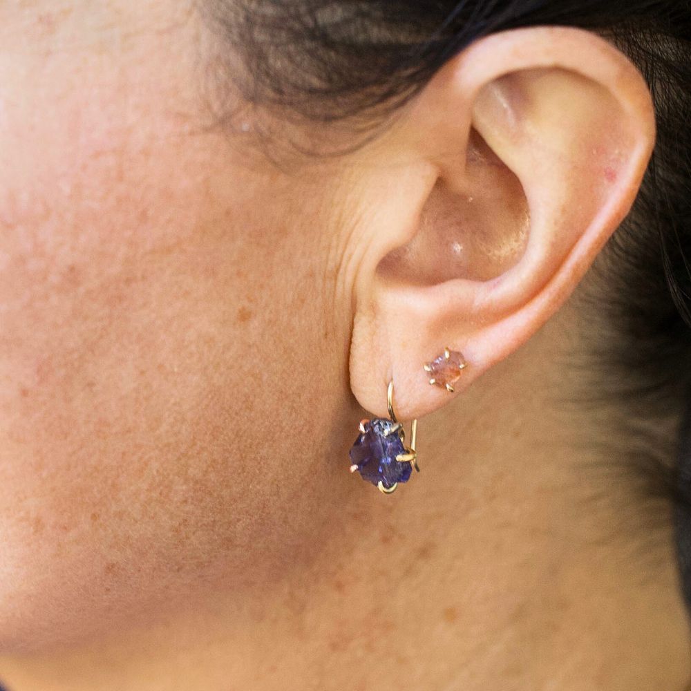 Iolite Hook Earrings