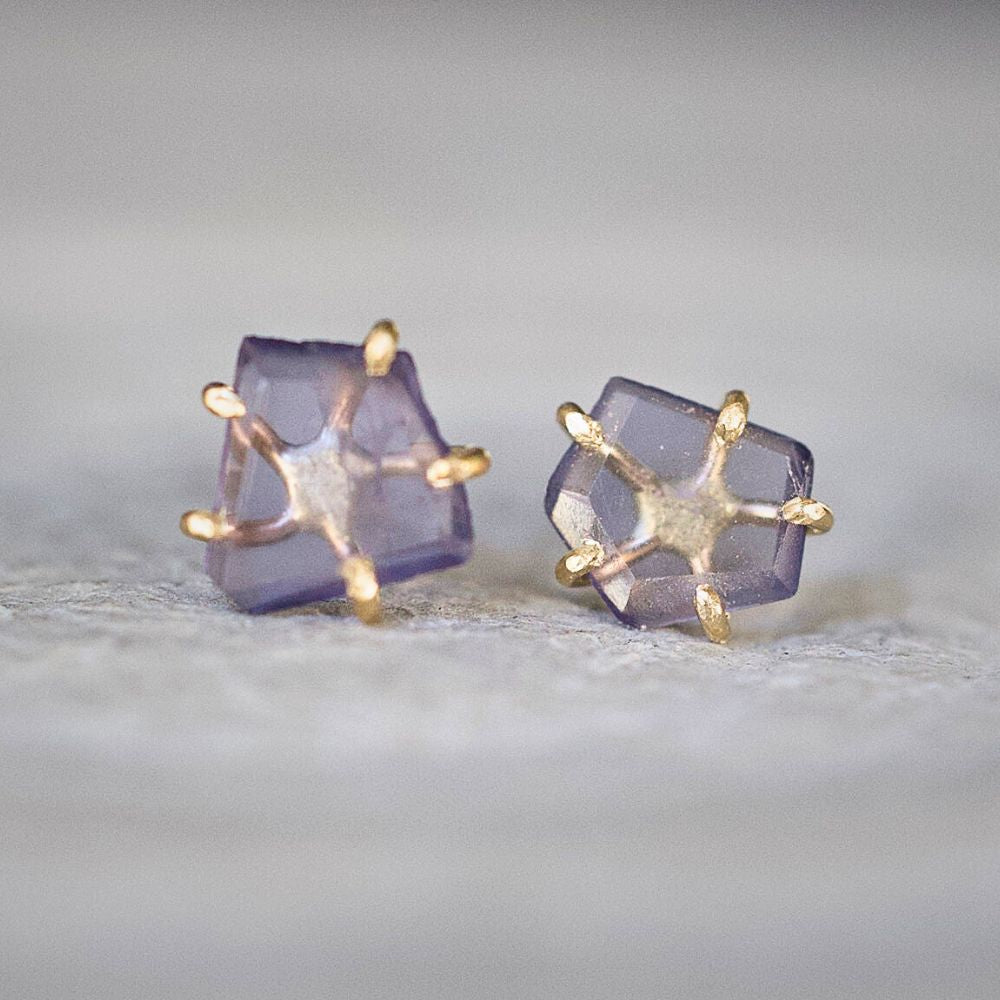Iolite Small Stone Studs