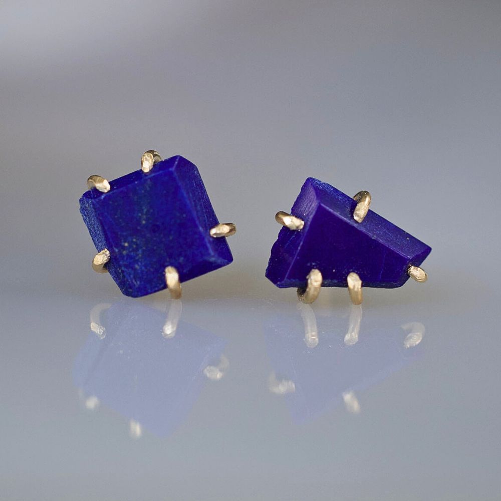 Lapis Small Stone Studs