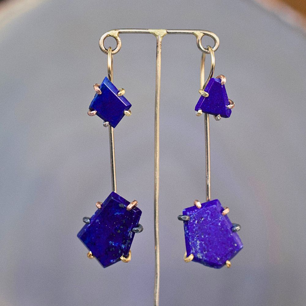 Lapis Day to Night Earring Set