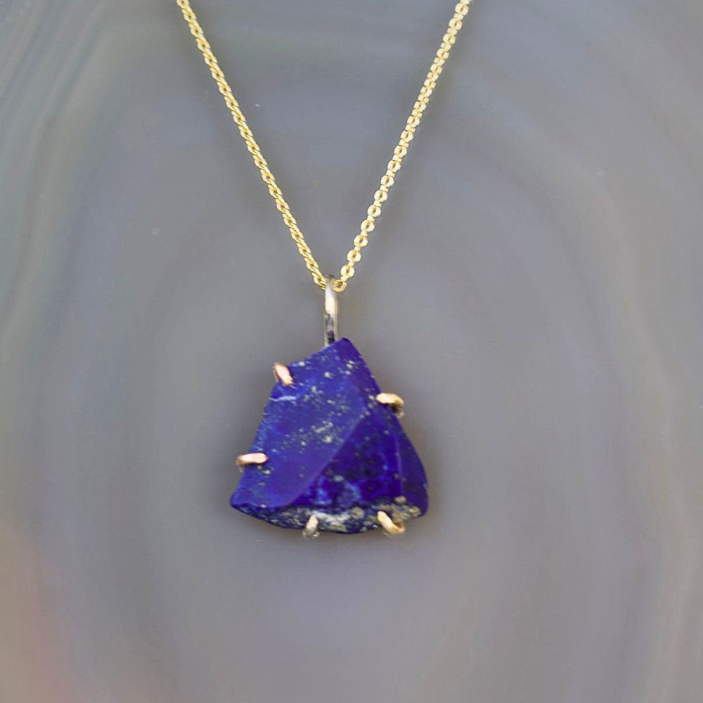 Lapis Medium Stone Pendant