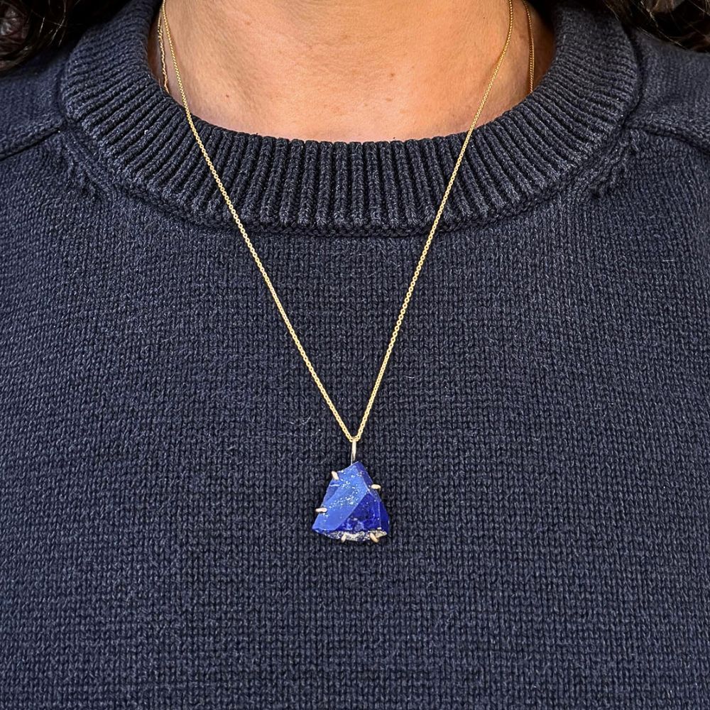 Lapis Medium Stone Pendant