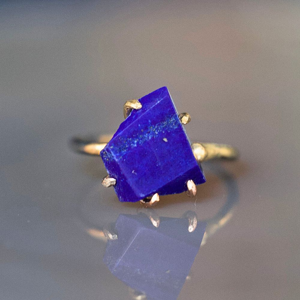 Lapis Medium Stone Ring