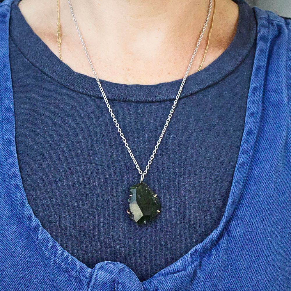 Moldavite Large Stone Pendant