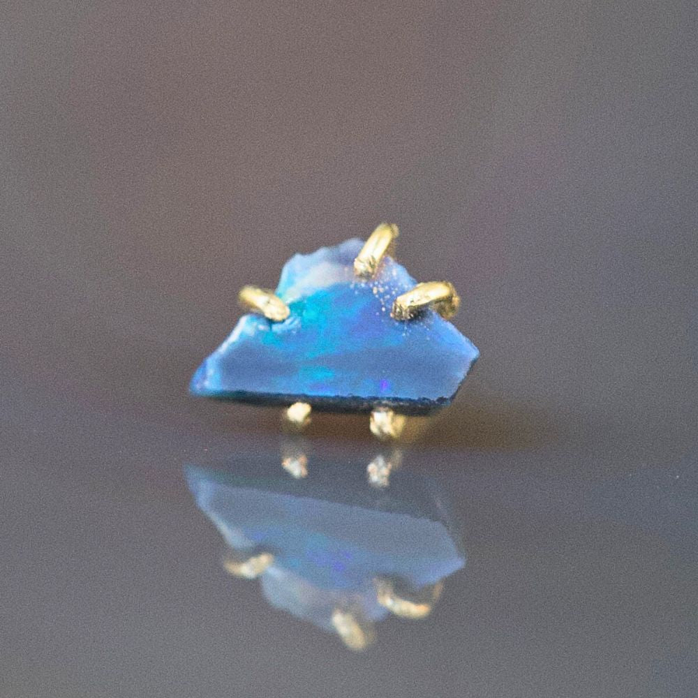 Australian Opal Single Small Stone Stud