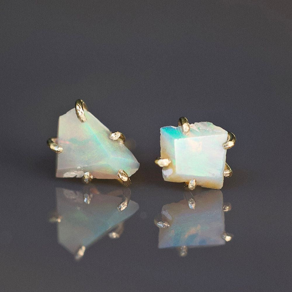 Australian Opal Small Stone Studs