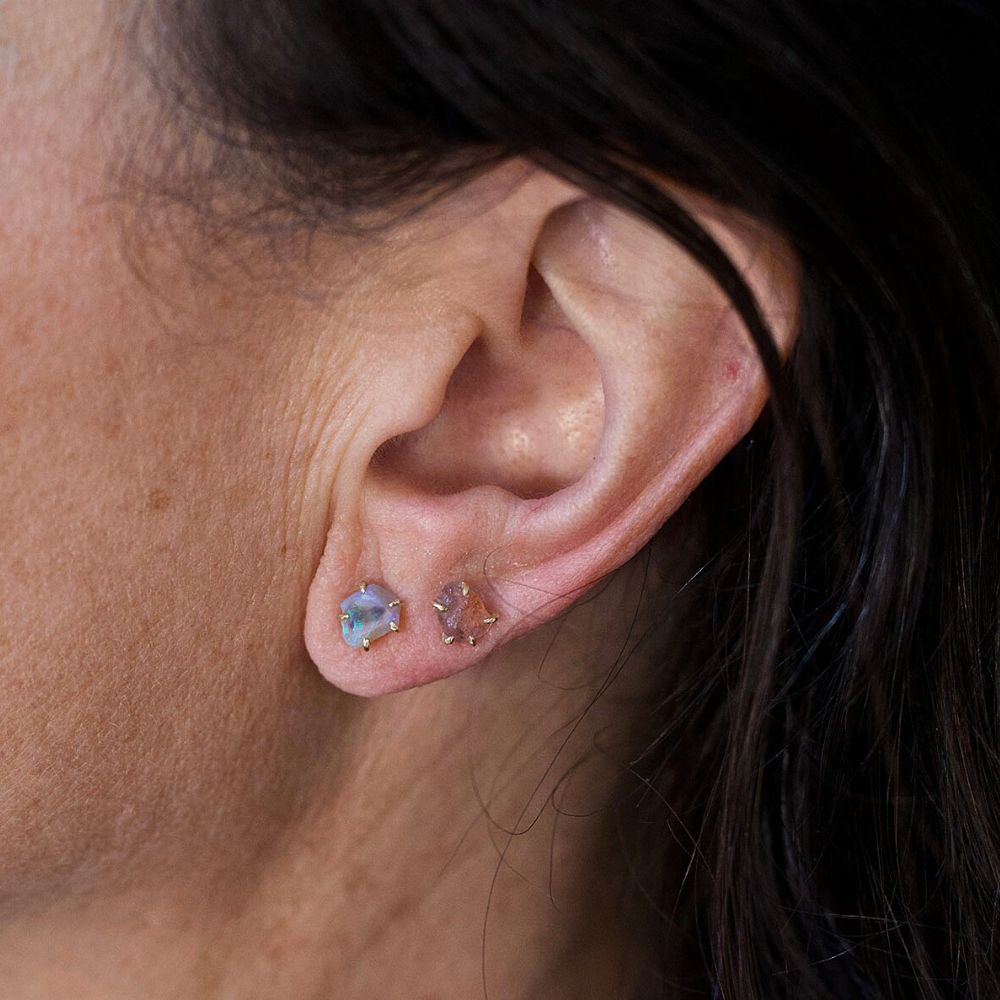 Australian Opal Small Stone Studs