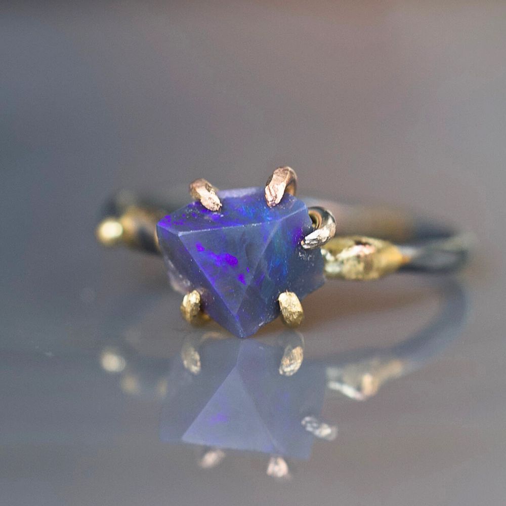Australian Opal Small Stone Ring