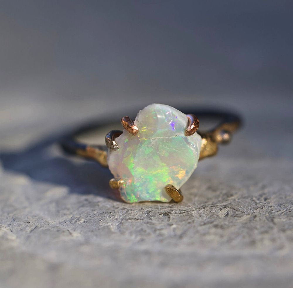Australian Opal Small Stone Ring
