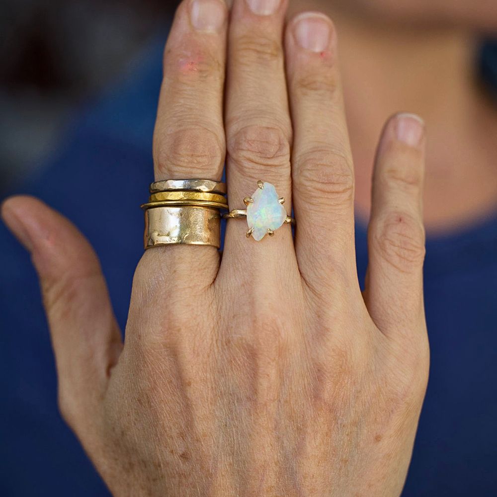 Australian Opal Medium Stone Ring