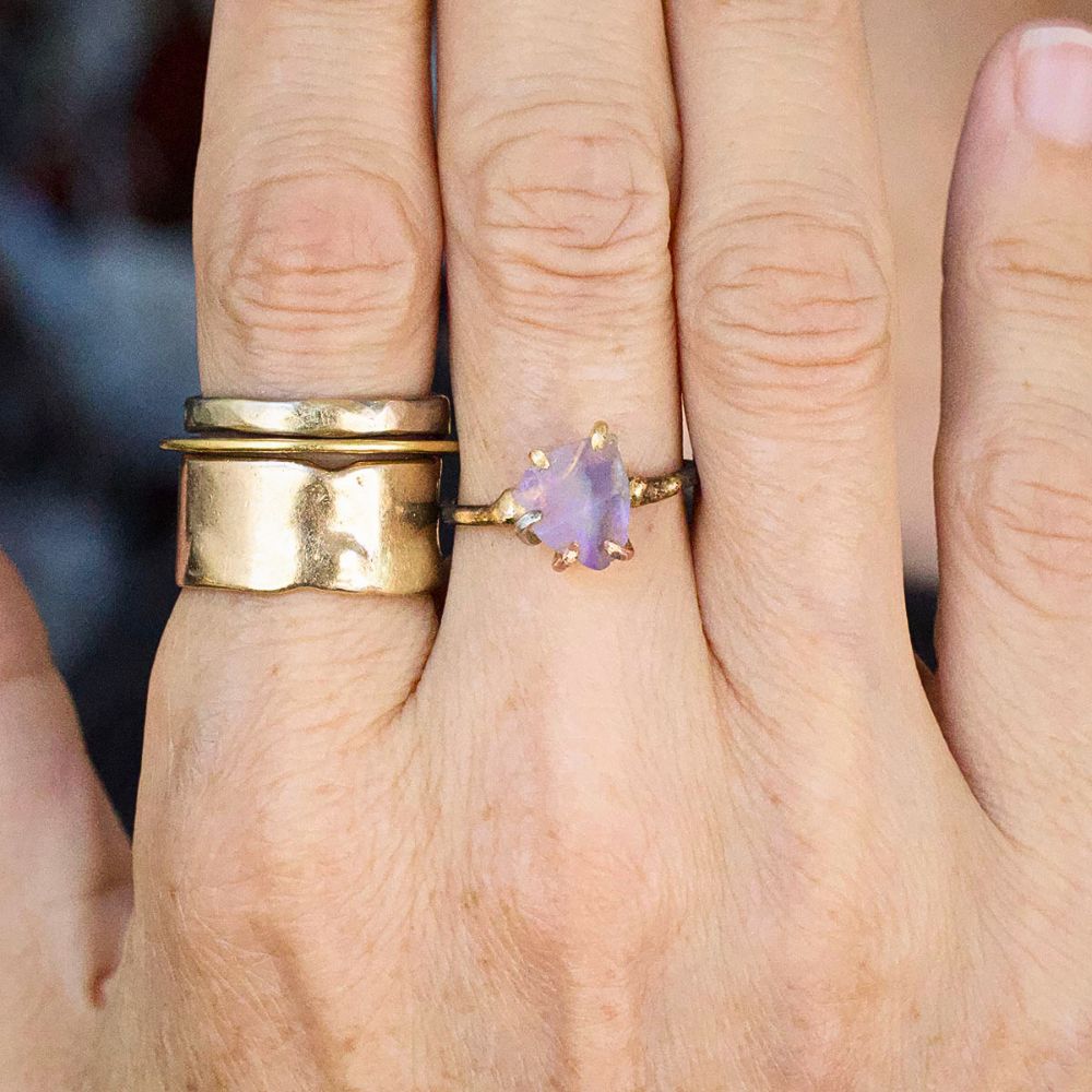Australian Opal Small Stone Ring