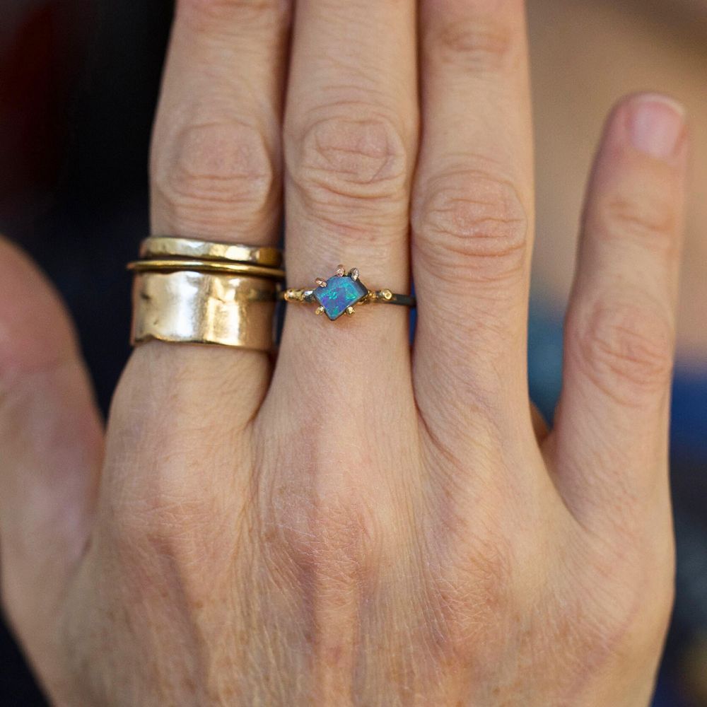 Australian Opal Small Stone Ring