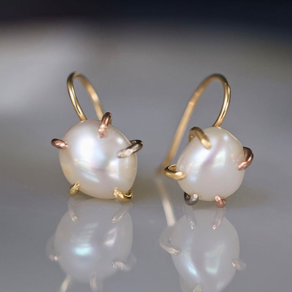 Freshwater Pearl Hook Earrings