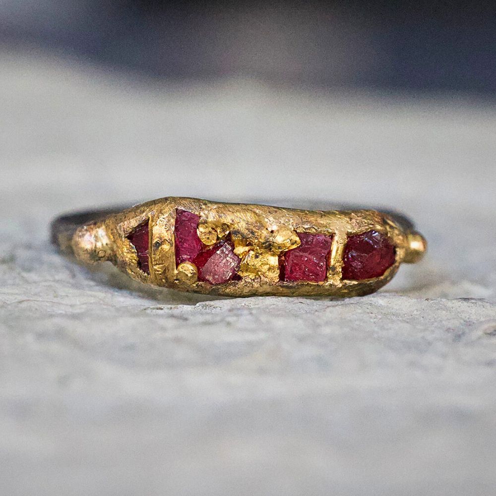 Unheated Tanzanian Ruby Band
