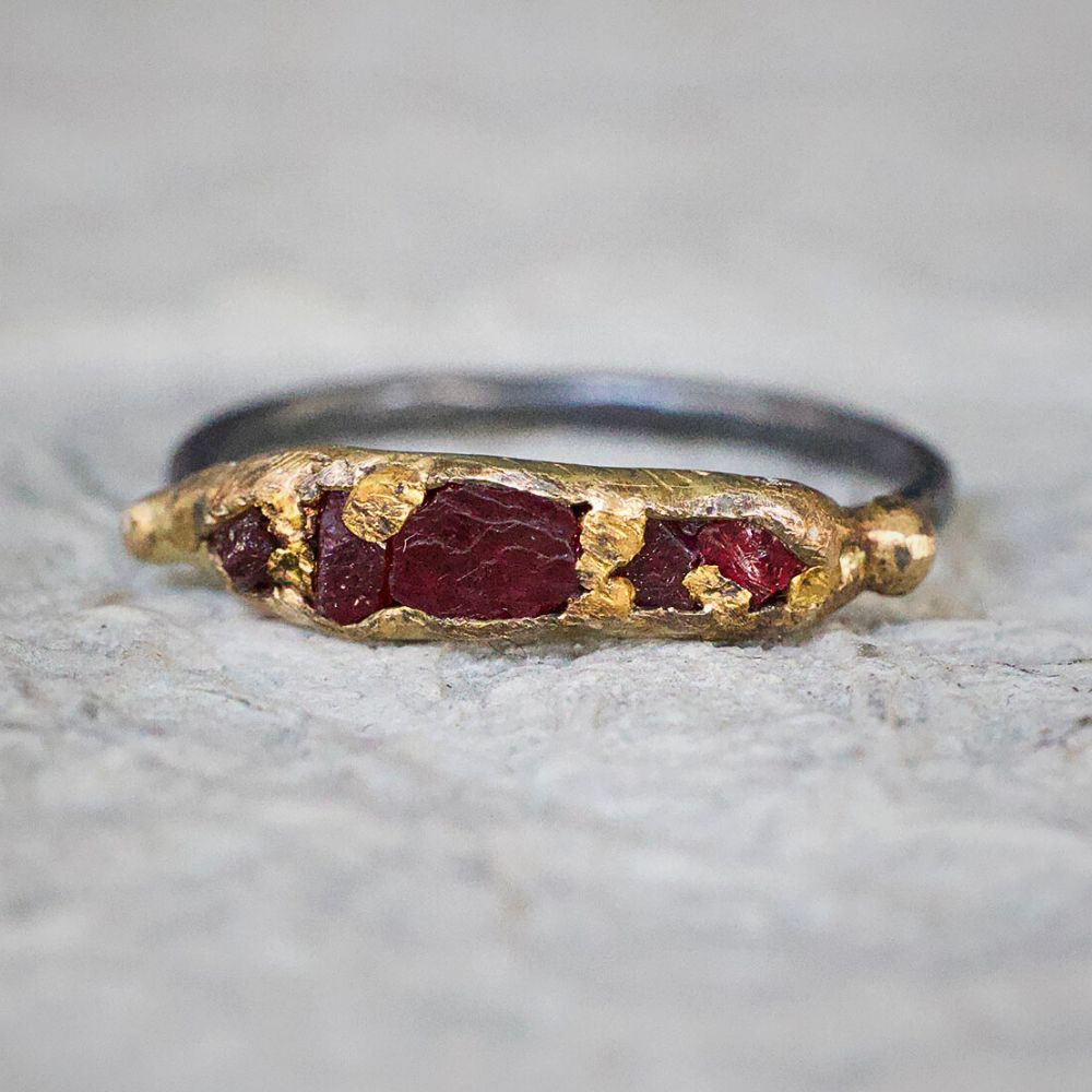 Unheated Tanzanian Ruby Band