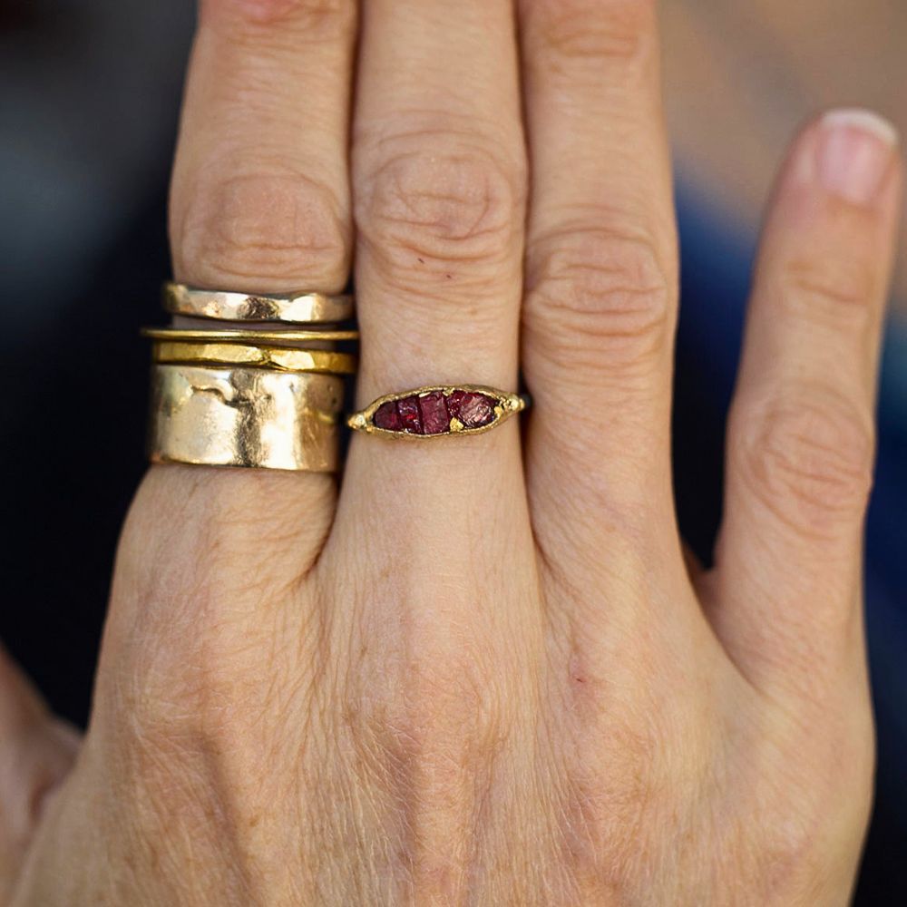 Unheated Tanzanian Ruby Band